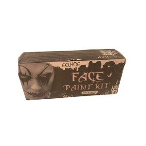 Eelhoe Face Paint Kit Black & White Professional Makeup Halloween Costume Party